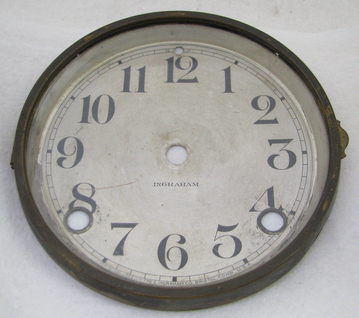 ANTIQUE INGRAHAM MANTEL CLOCK DIAL BEZEL PARTS REPAIR Antique Price