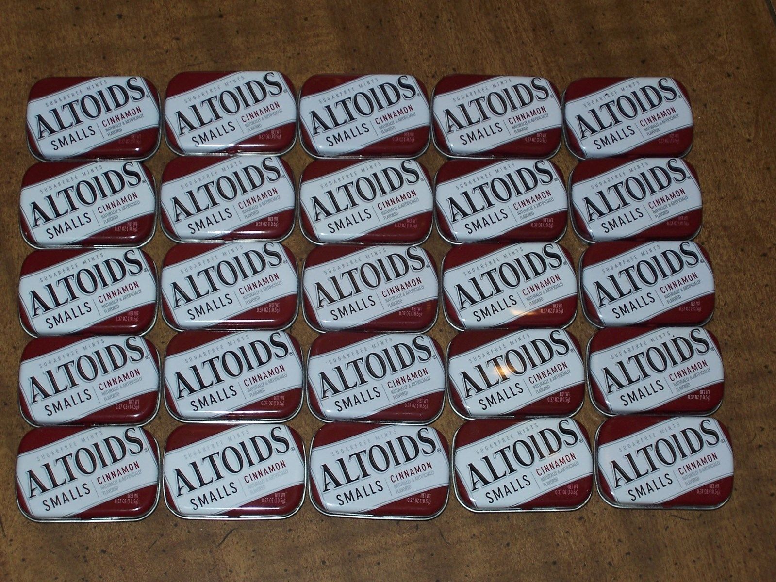 25 Empty Altoids Tins, Cinnamon smalls Antique Price Guide Details Page