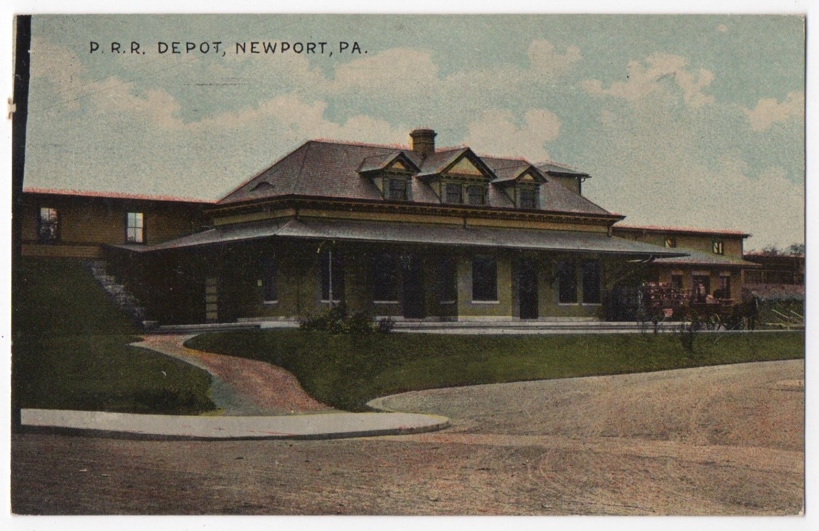 1912Newport,PAP.R. RAILROAD DEPOTPerry CountyMillerstown