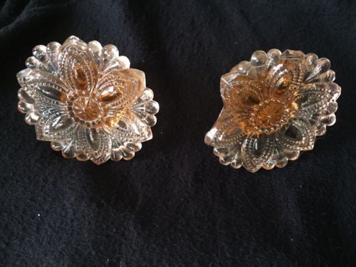 2 Vintage Antique 1930s Pink Depression Glass Flower Pattern Curtain Tie Backs Guide Details Page 2 Vintage Antique 1930s Pink Depression, Antique Glass Curtain Tie Backs