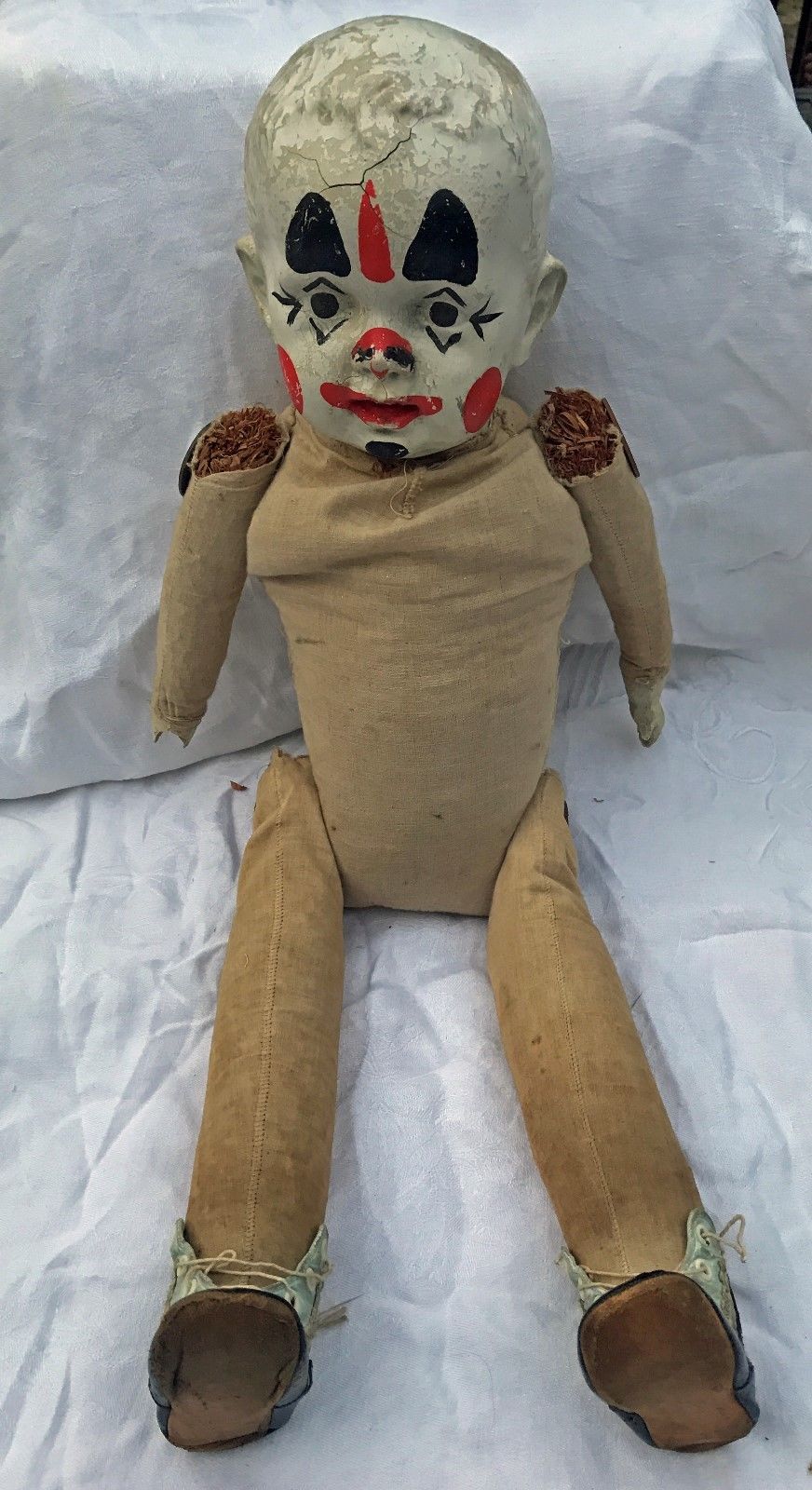 vintage stuffed clown doll