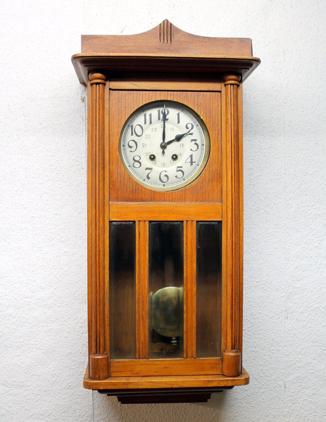 Antique Wall Clock French Regulator Chime Clock To 1920Th JAPY 