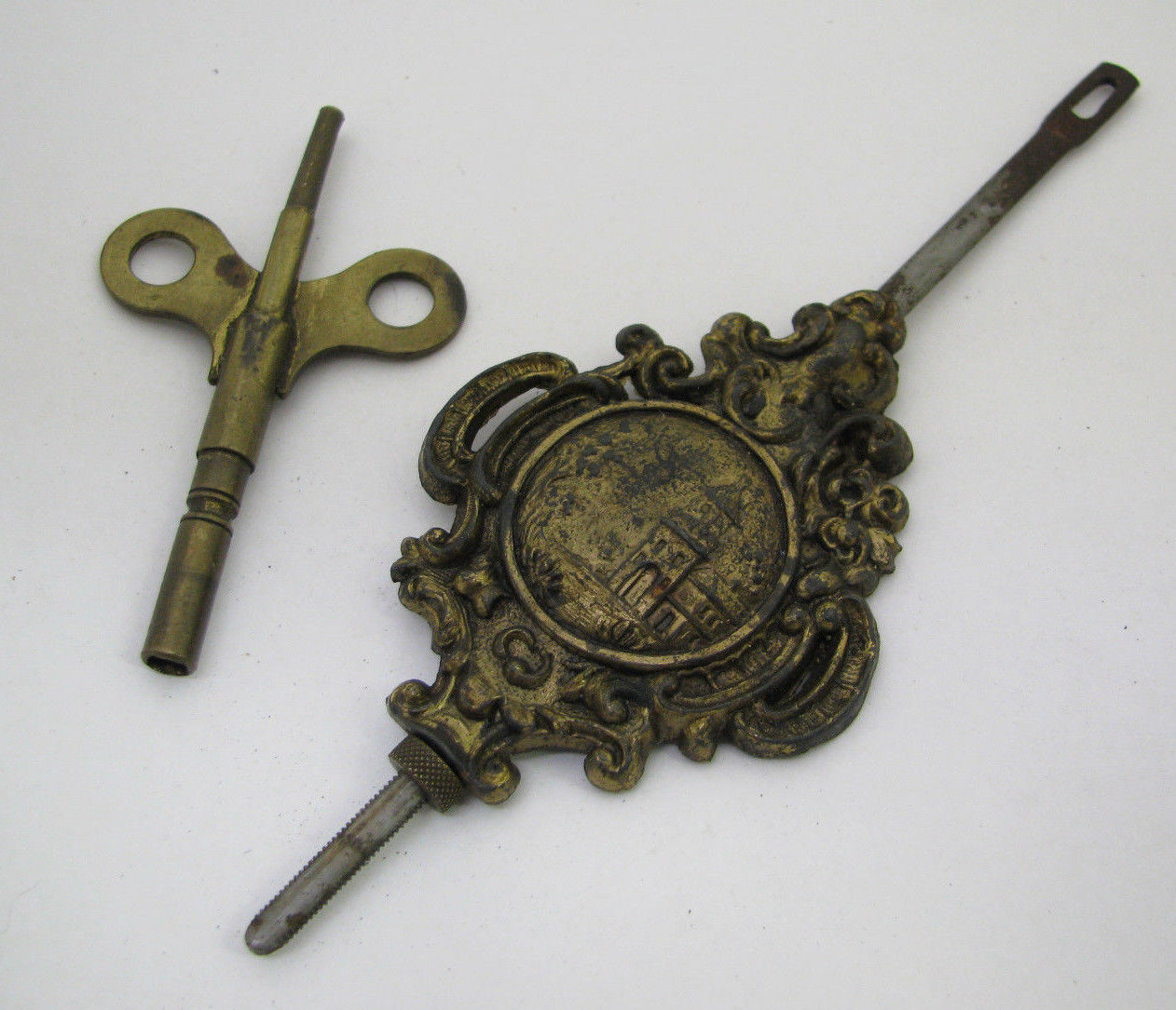 ANTIQUE KITCHEN CLOCK PENDULUM & KEY PARTS REPAIR Antique Price Guide Details Page