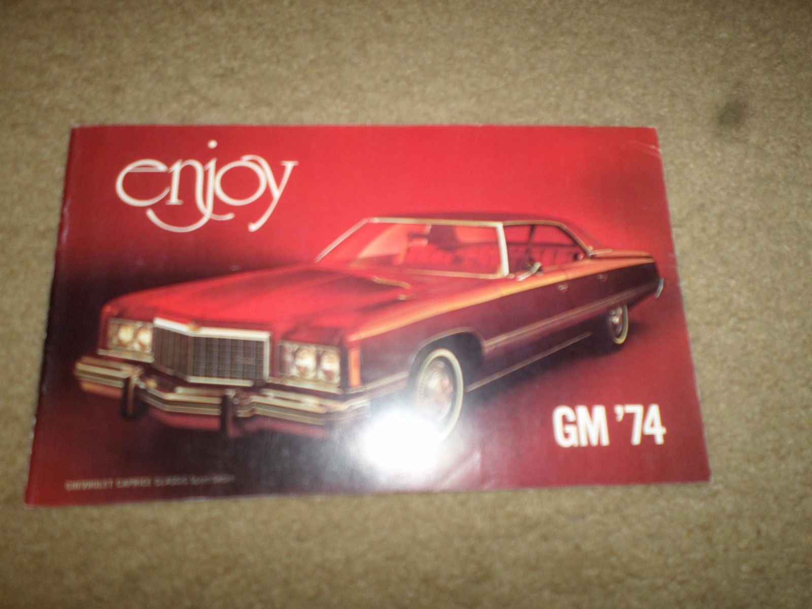 1974 General Motors Car Dealer Sales Booklet Cadillac Buick Pontiac