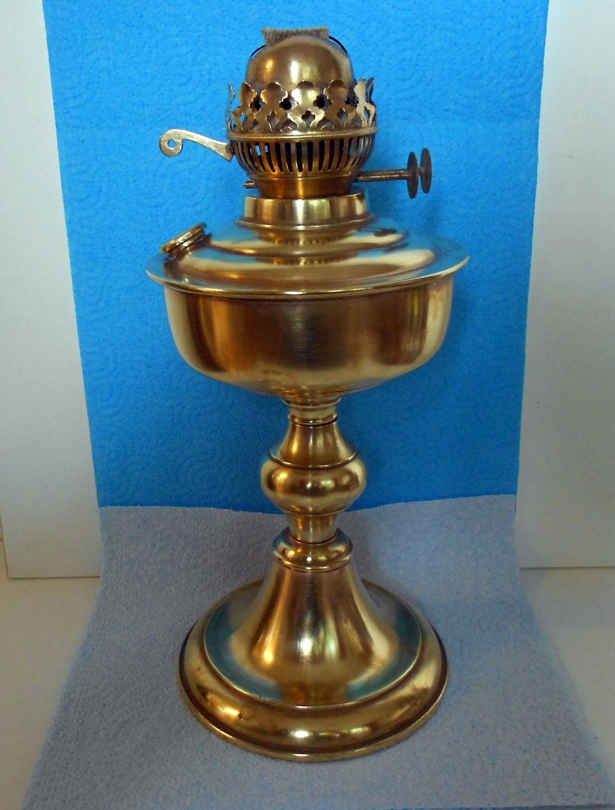 Vintage Duplex Twin Burner Brass Oil Lamp Antique Price Guide