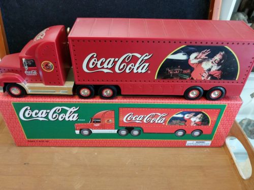 coca cola christmas truck toy with lights