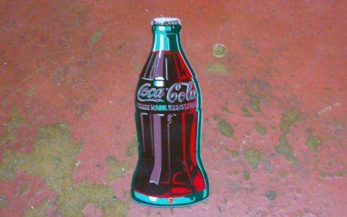 Coca Cola Fountain Soda Porcelain Look 10/" X 7/" Reproduction Metal Sign U100