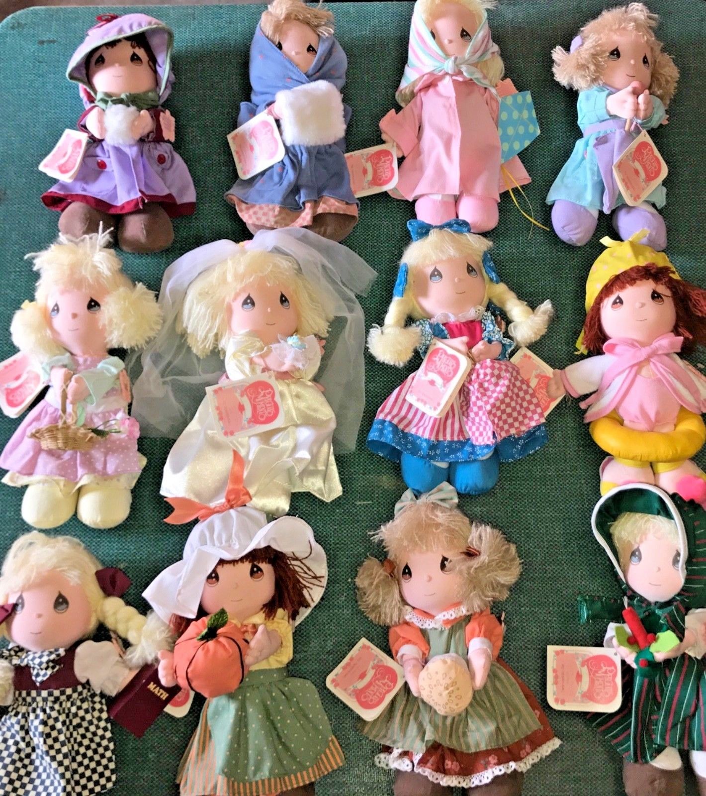Collectible vintage Precious Moments Dolls Of The Month complete set of