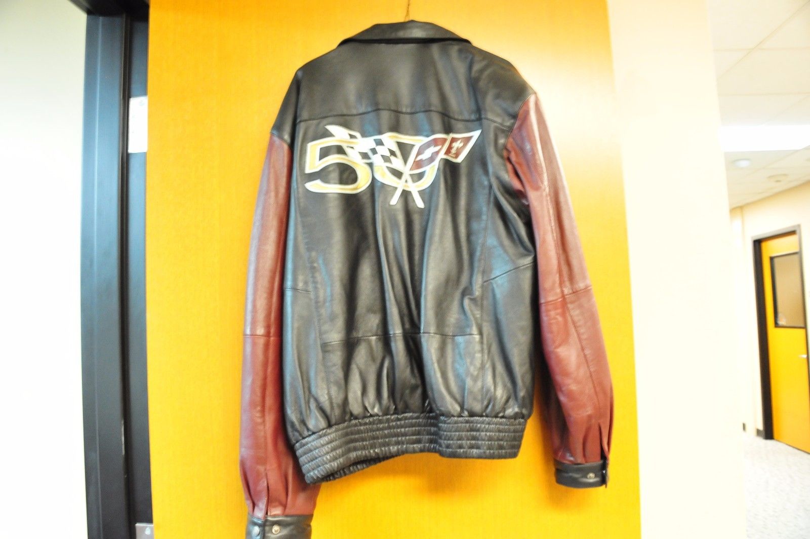 50th Anniversary Corvette Leather Jacket -- Antique Price Guide Details ...