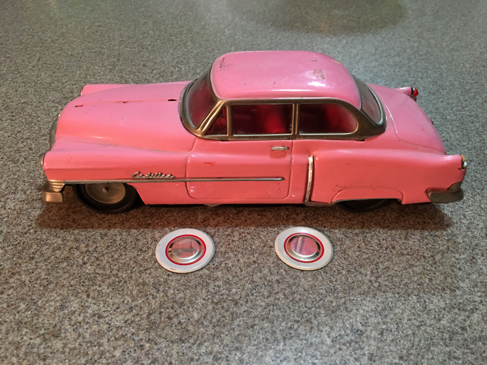 pink cadillac toy car