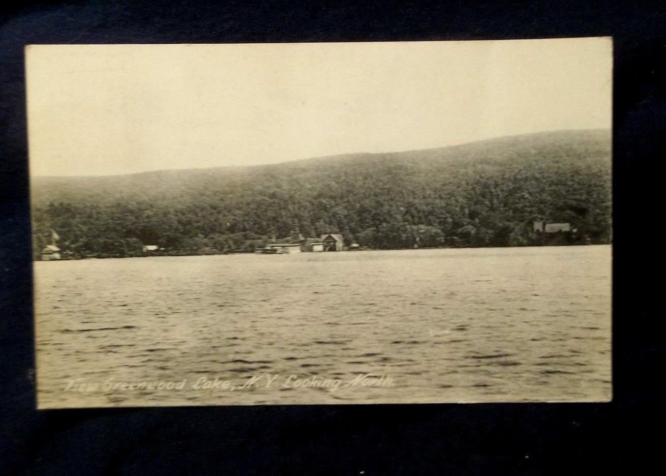 1918,LOOKING NORTH,VIEW OF GREENWOOD LAKE,NEW YORK Antique Price