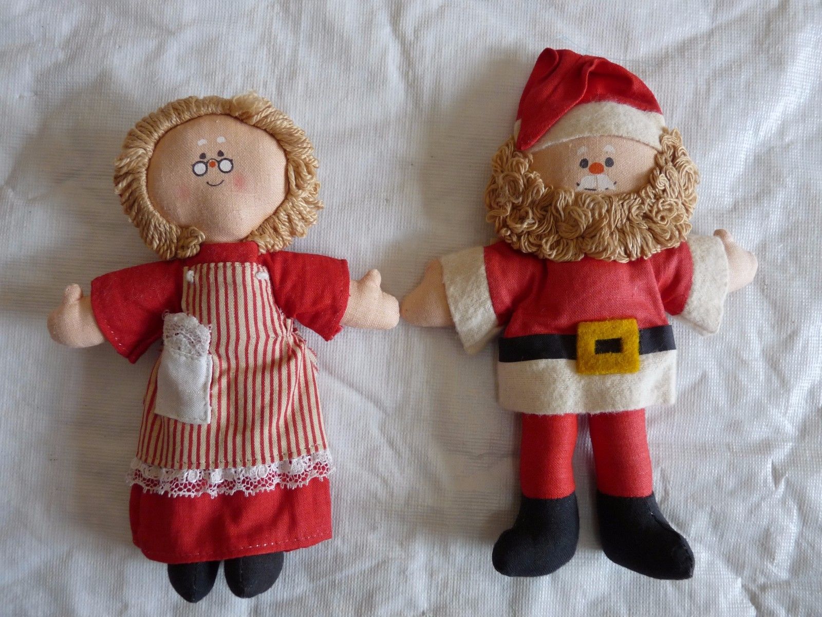 stuffed mr and mrs santa claus