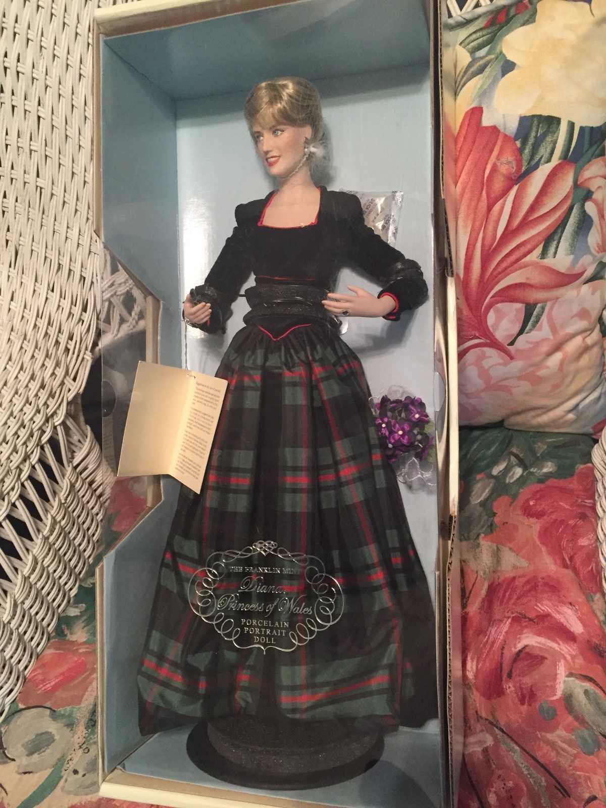 franklin mint diana princess of wales porcelain doll