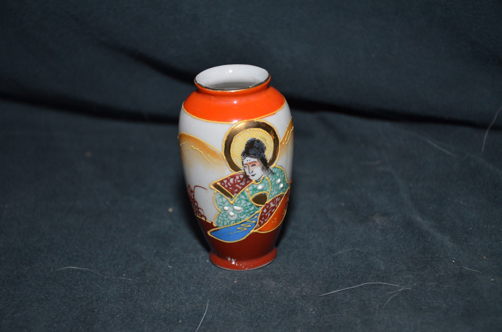 Vintage Made In Occupied Japan Handpainted Miniature Bud Vase