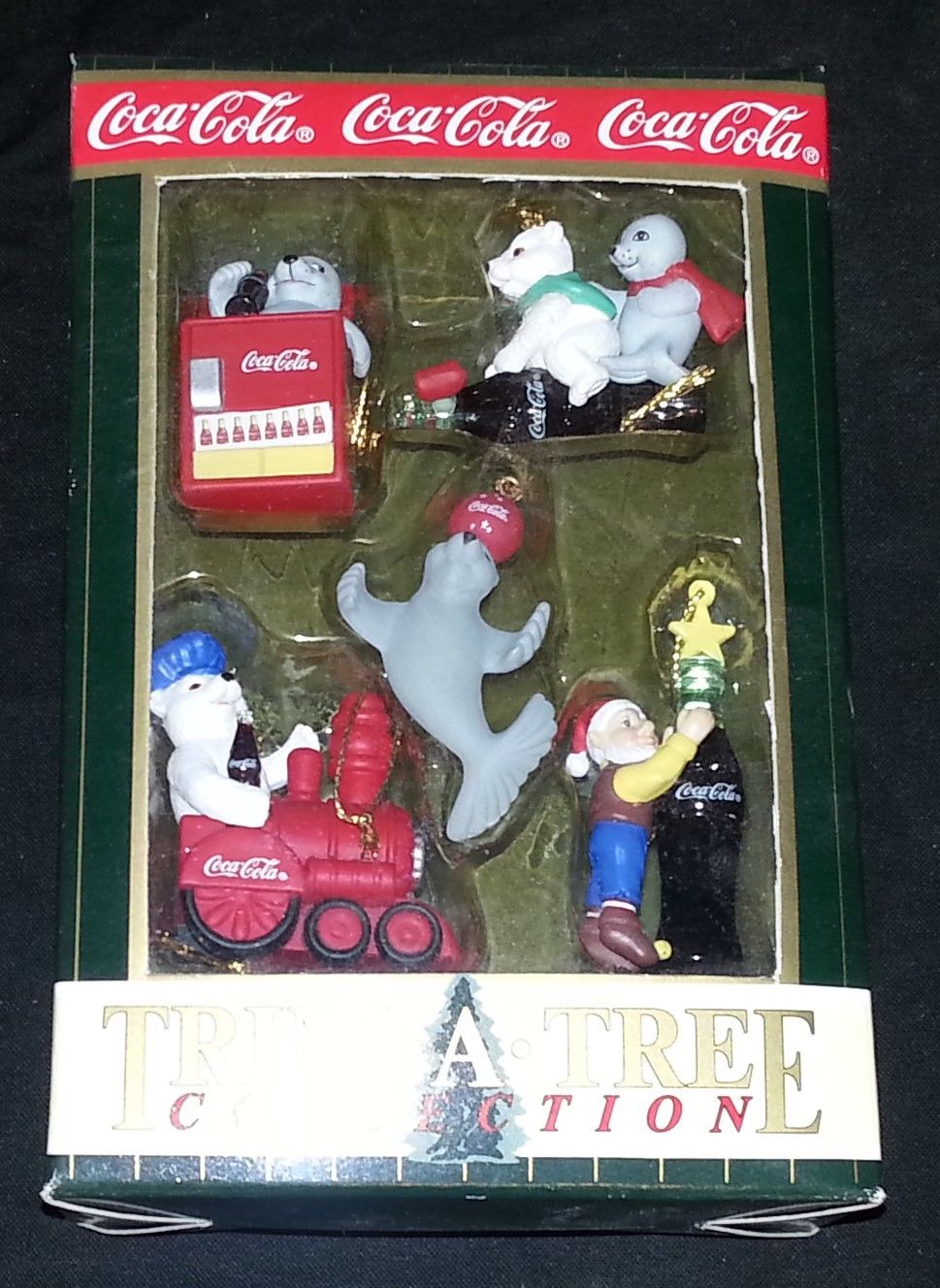 CocaCola Coke Ornament TrimaTree Collection Set of 5 Miniature