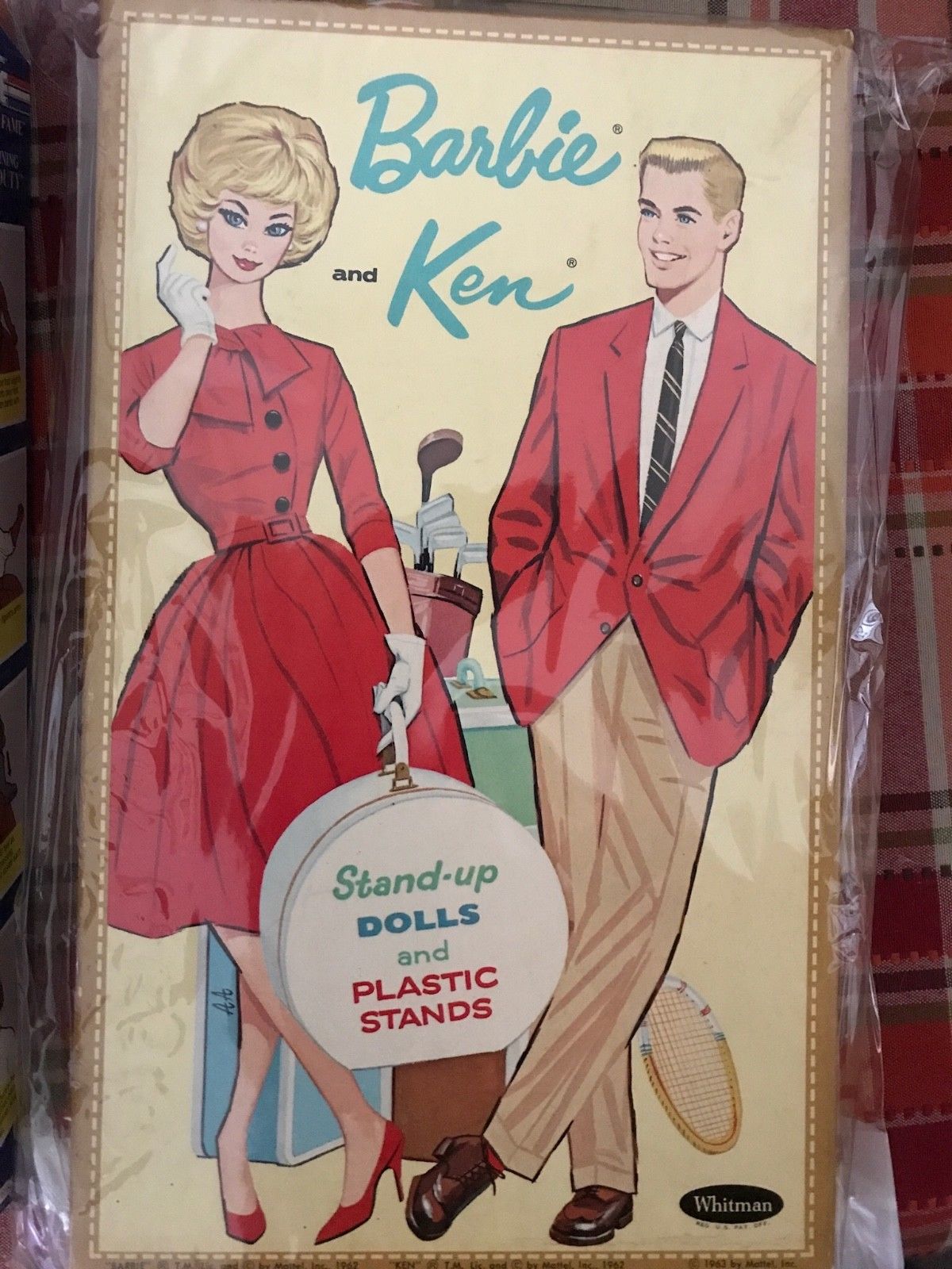 Vintage 1962 Uncut Ken Barbie Paperdolls Excellent Shape
