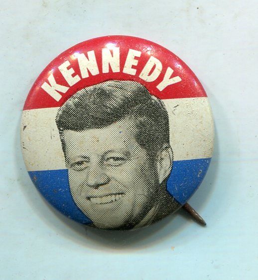 JOHN F. KENNEDY Campaign Original Pin Button Political President