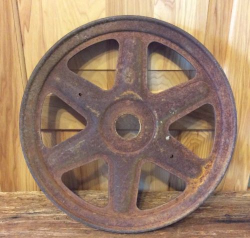antique pulley wheel
