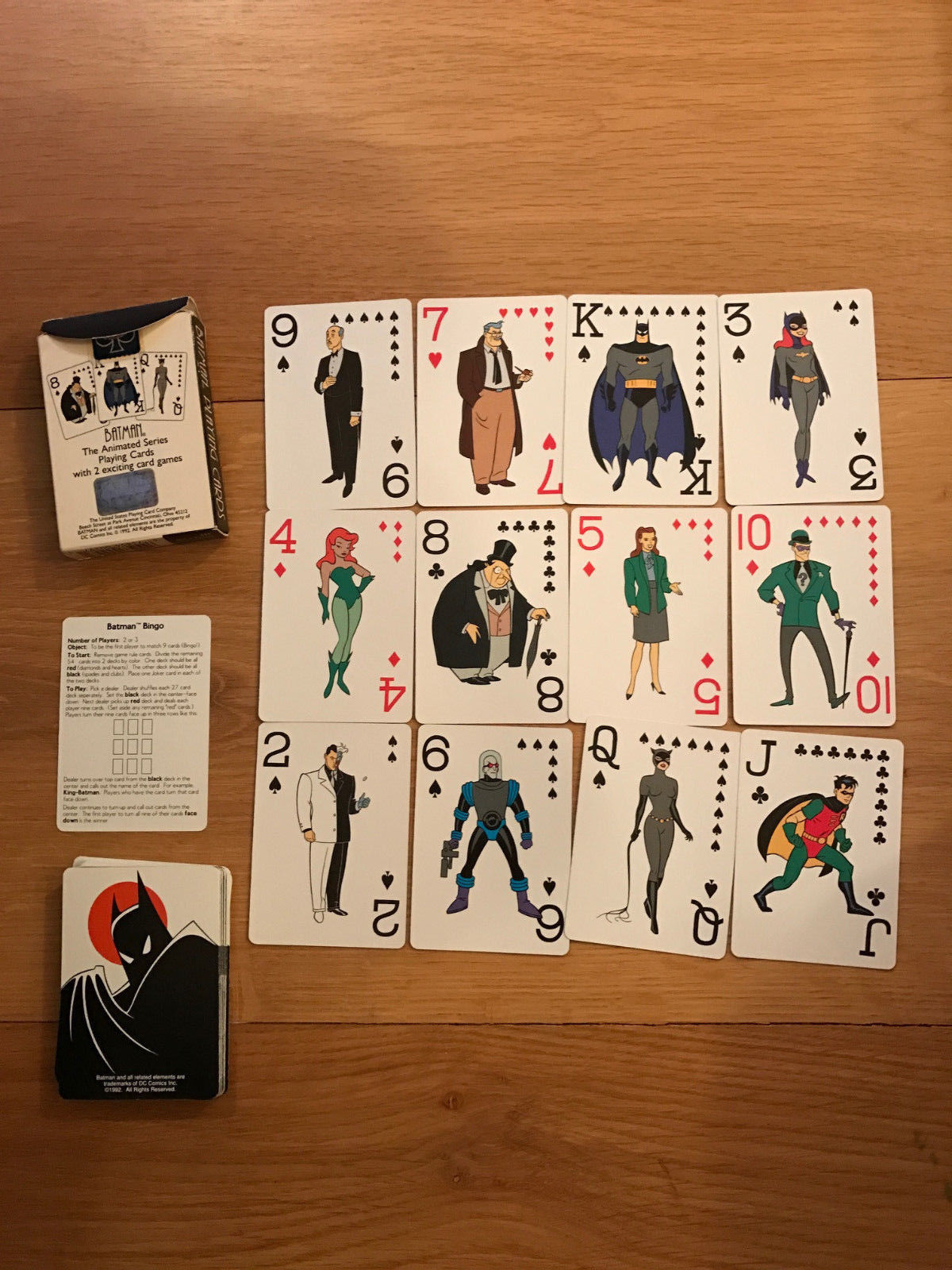 BATMAN The Animated Series Playing Cards With Hologram 1992 -- Antique Price Guide Details Page