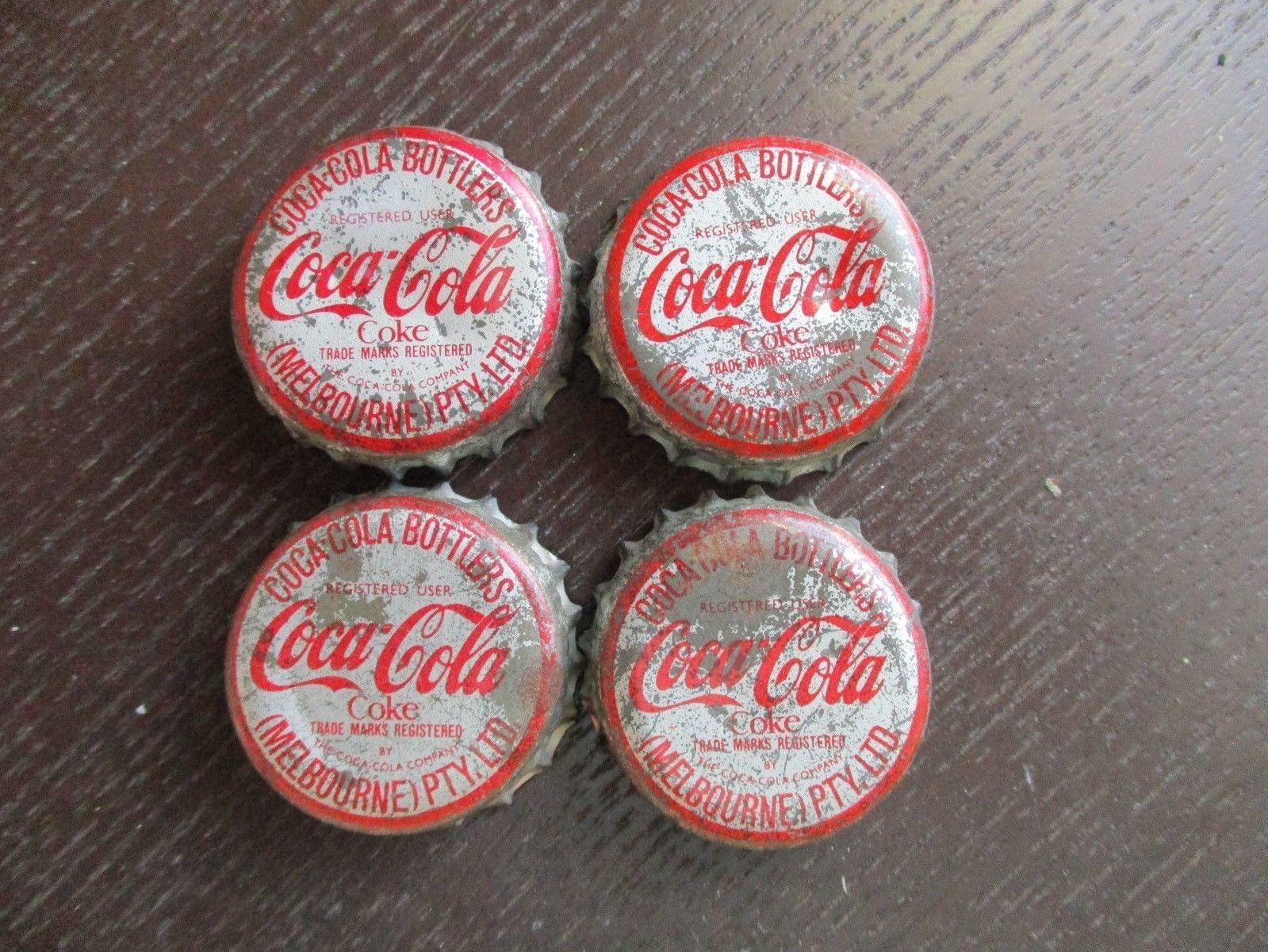 1963 CocaCola COLLINGWOOD Bottle Tops (4) Antique Price Guide