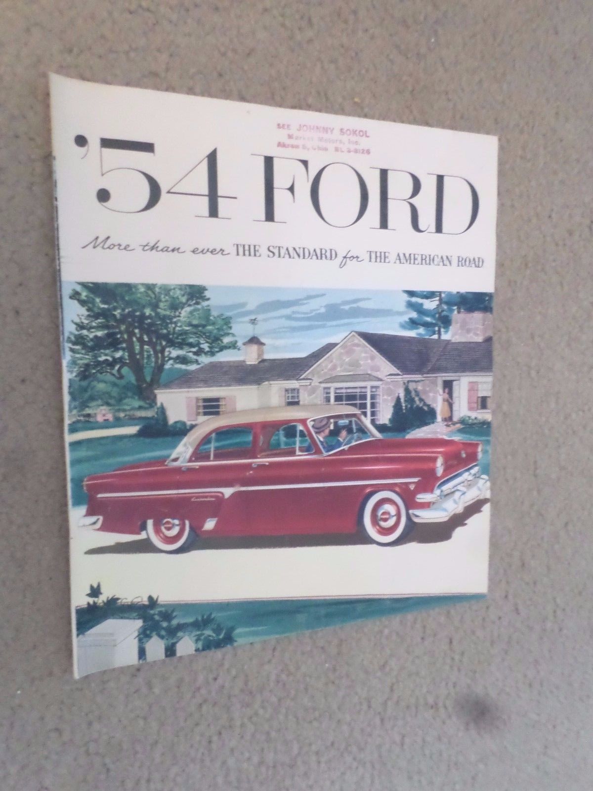 1954 Ford "Mainline Customline Crestline" Car Dealer Sales Brochure