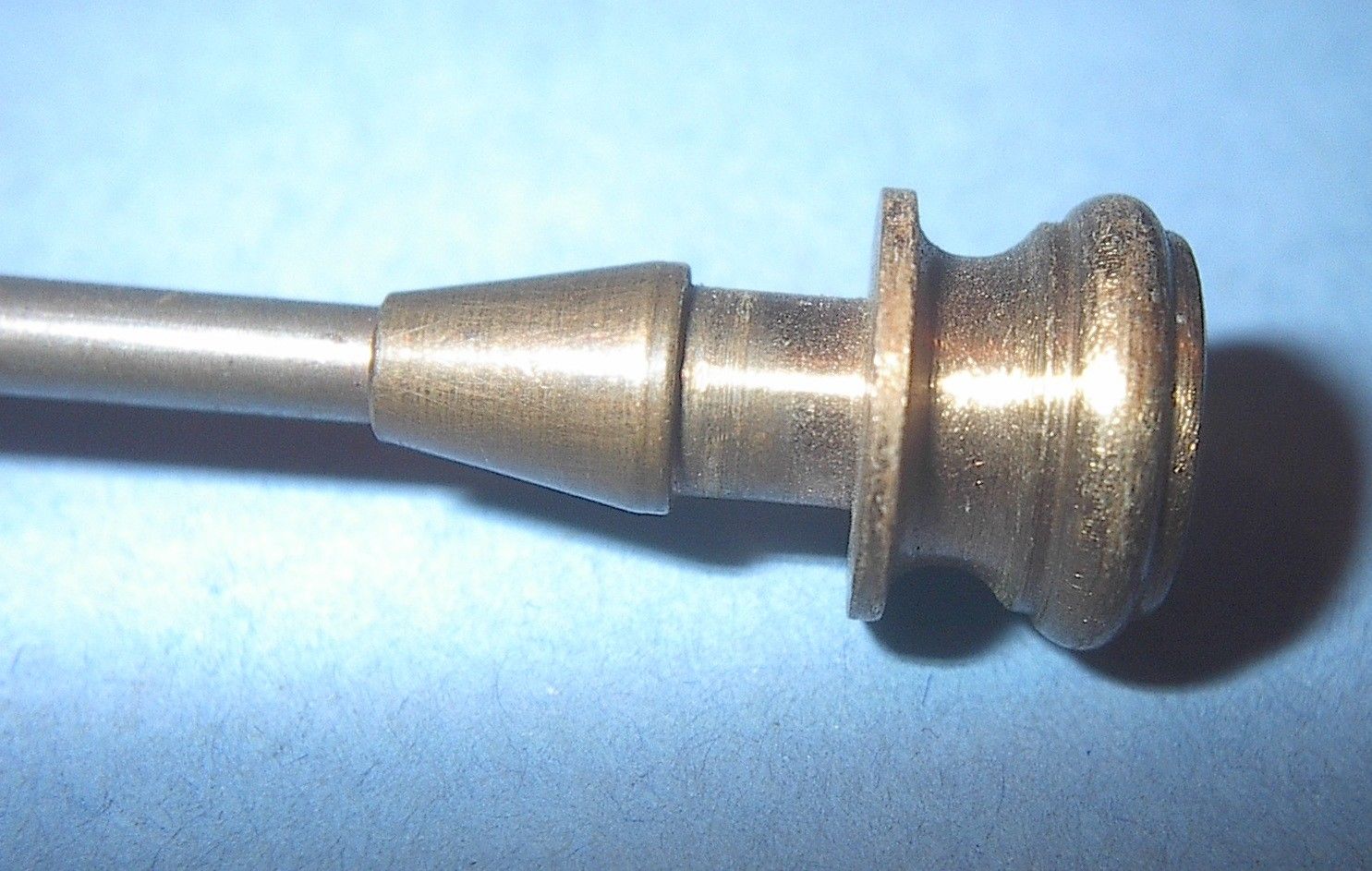 VINTAGE LIBRARY FILE CARD CATALOG DRAWER RODS BRASS KNOB 16 3/4