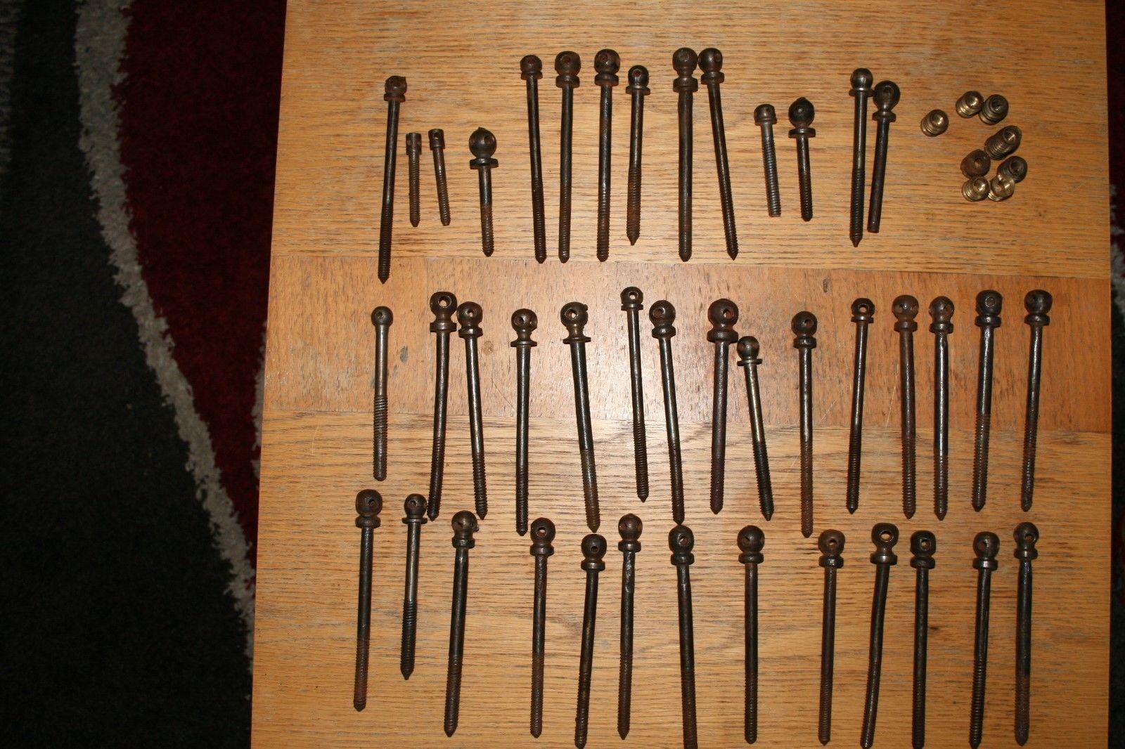 Antique Armoire Wardrobe/Furniture Bolts/Screws 40 In Total Antique