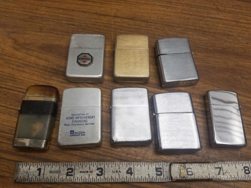 Vintage Lighter Collection Zippo USA Storm King Alcoa Koppers antique