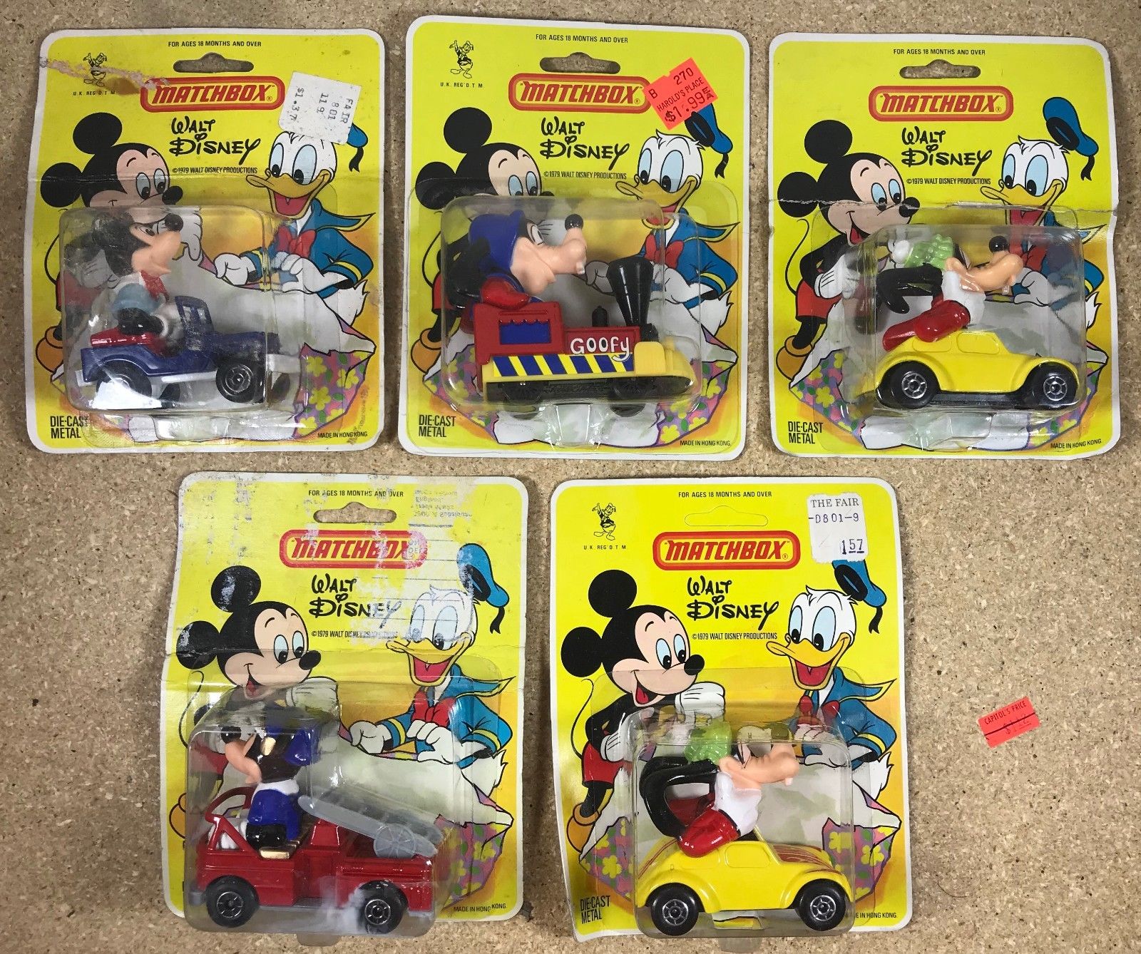 matchbox walt disney cars 1979