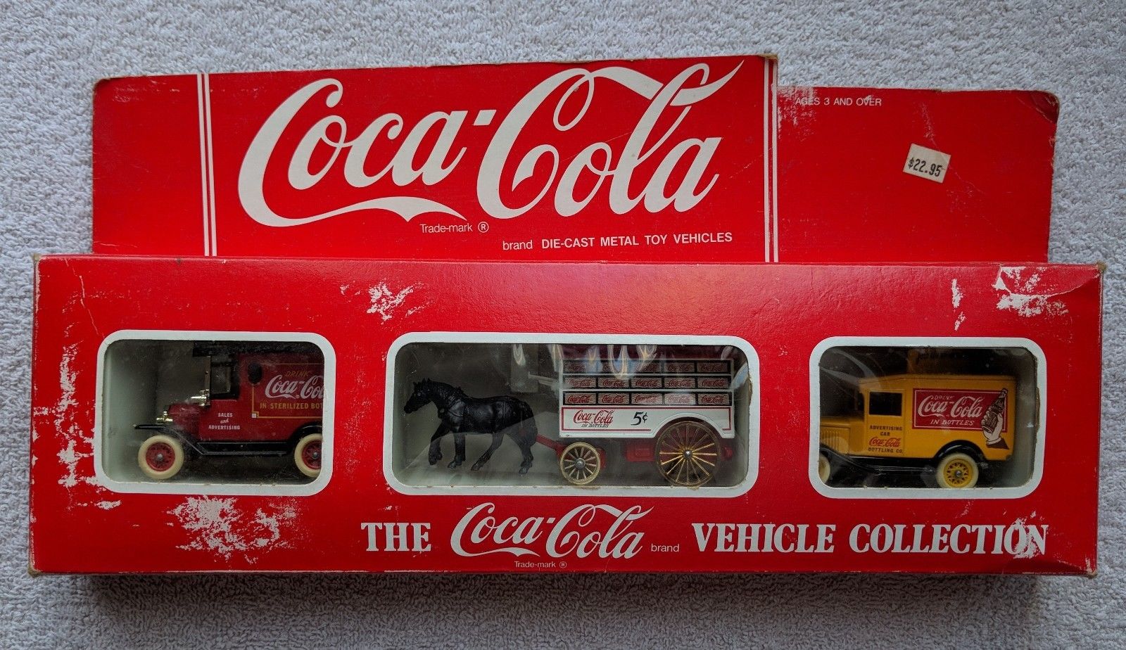 coca cola die cast metal toy vehicles