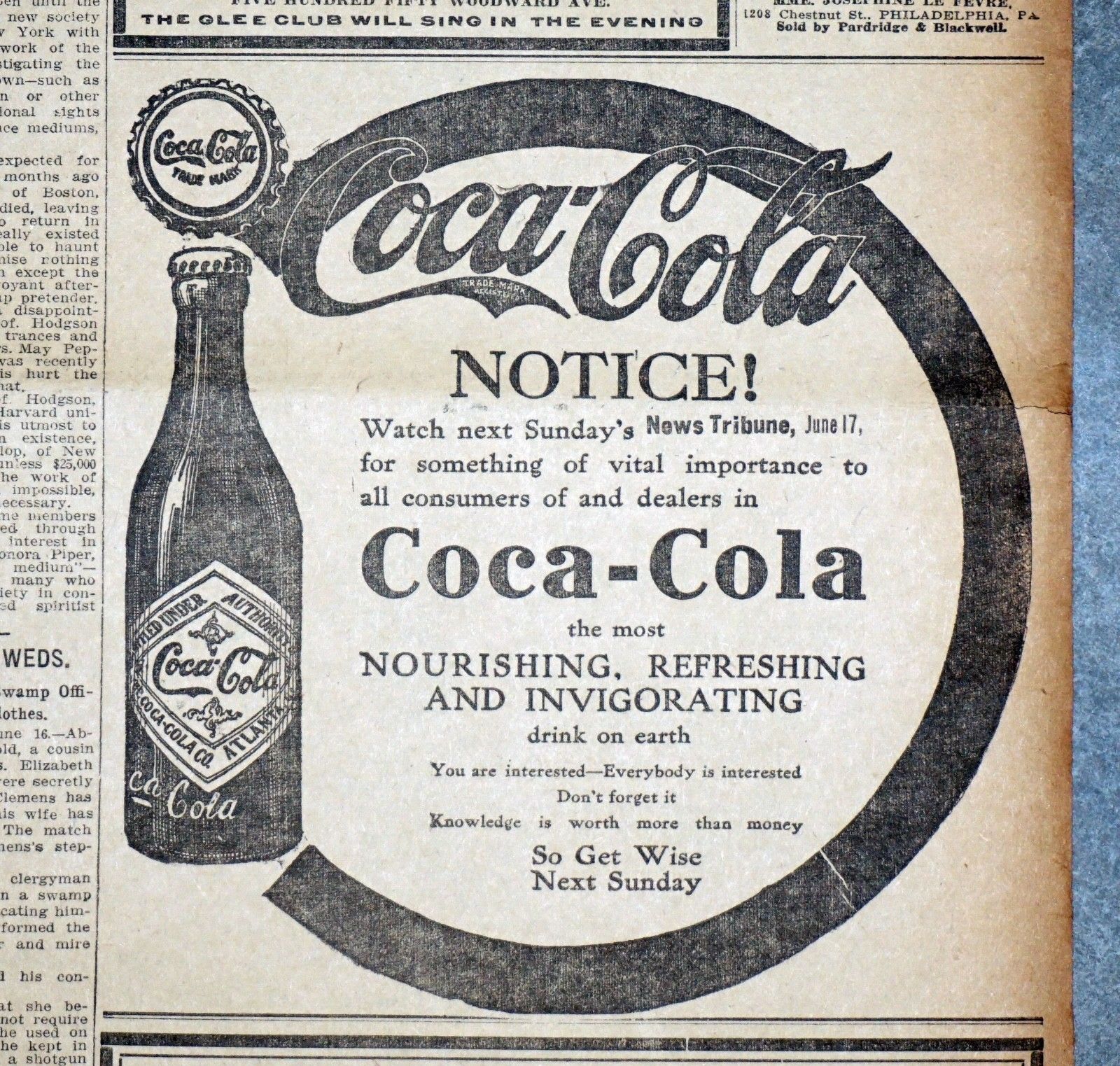 Coca Cola Newspaper Ads