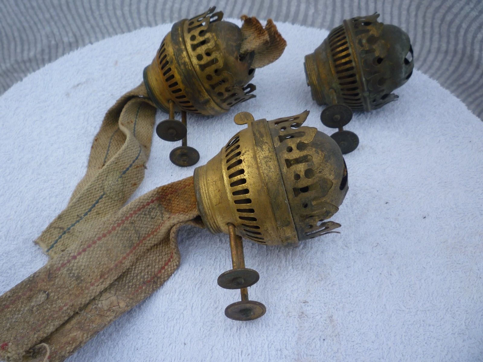 Vintage "DUPLEX" Old Oil Lamp Brass Wick Holder Antique Price Guide