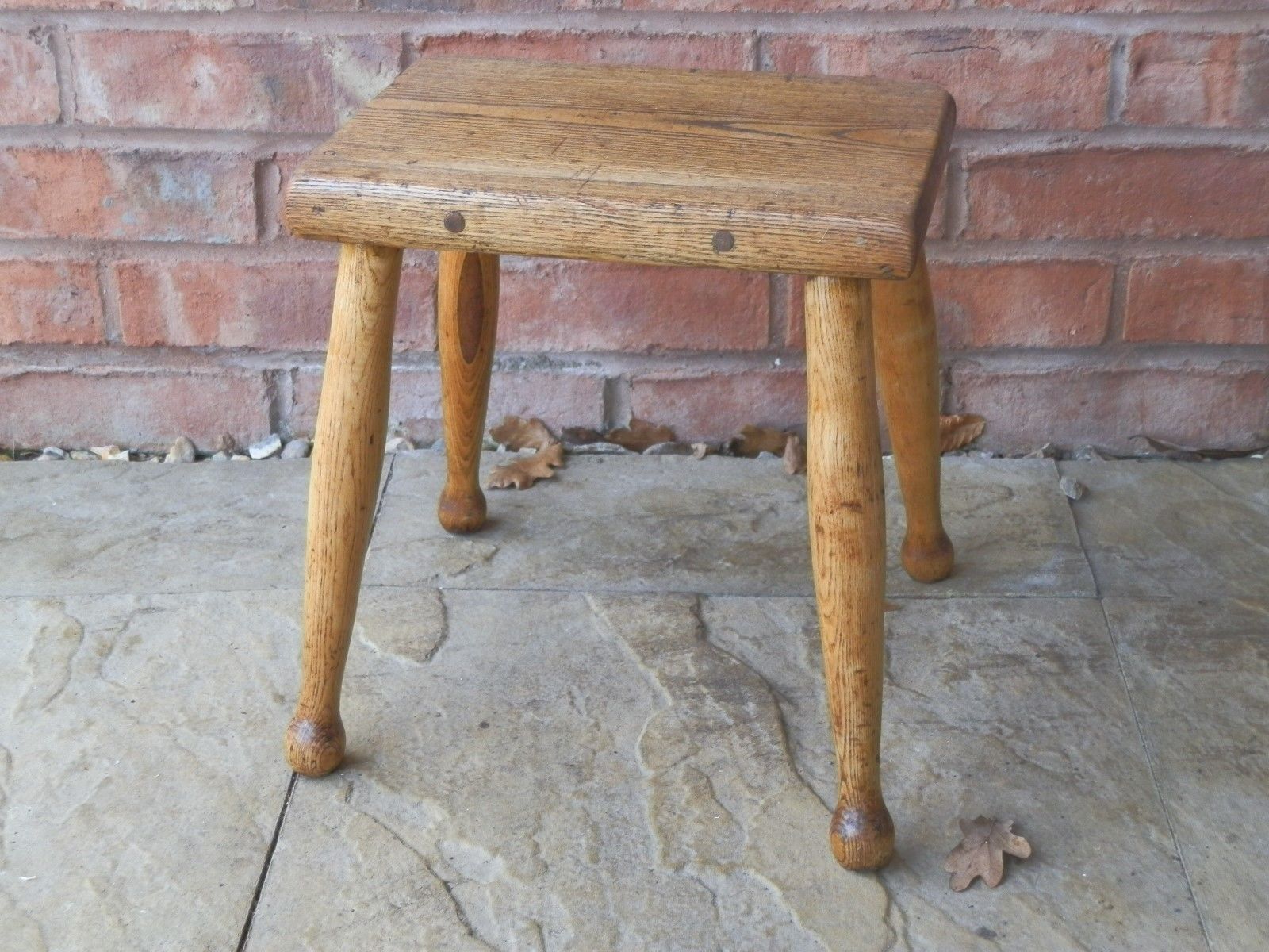 Vintage 4legged Wooden Stool Antique Price Guide Details Page