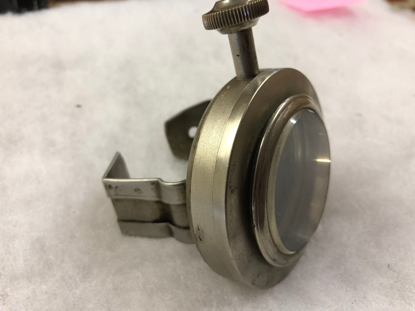 Antique Waltham Watch Clock CASE 8 Day car clock PARTS steering wheel