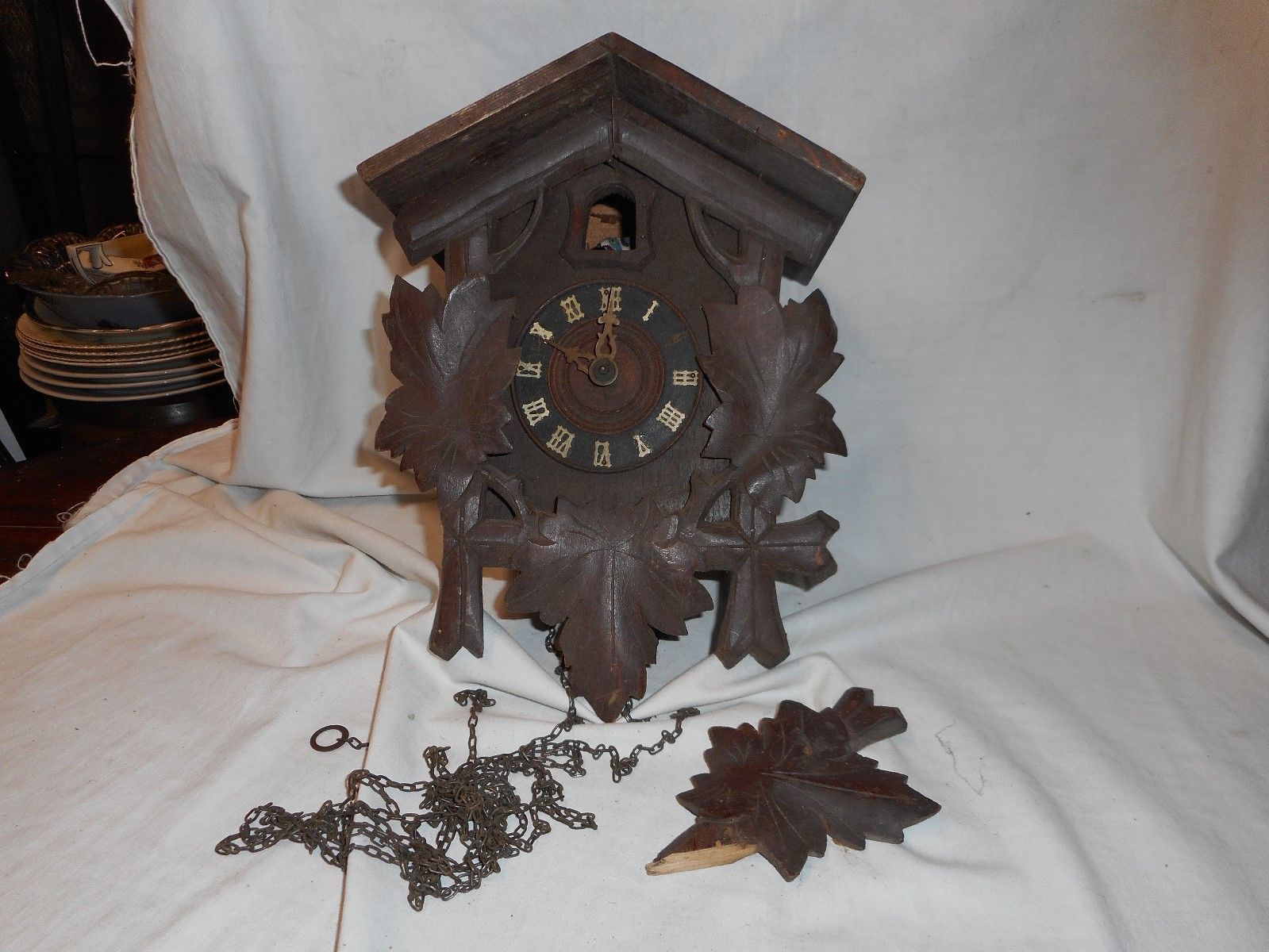 antique cuckoo clock in distressed condition Antique Price Guide