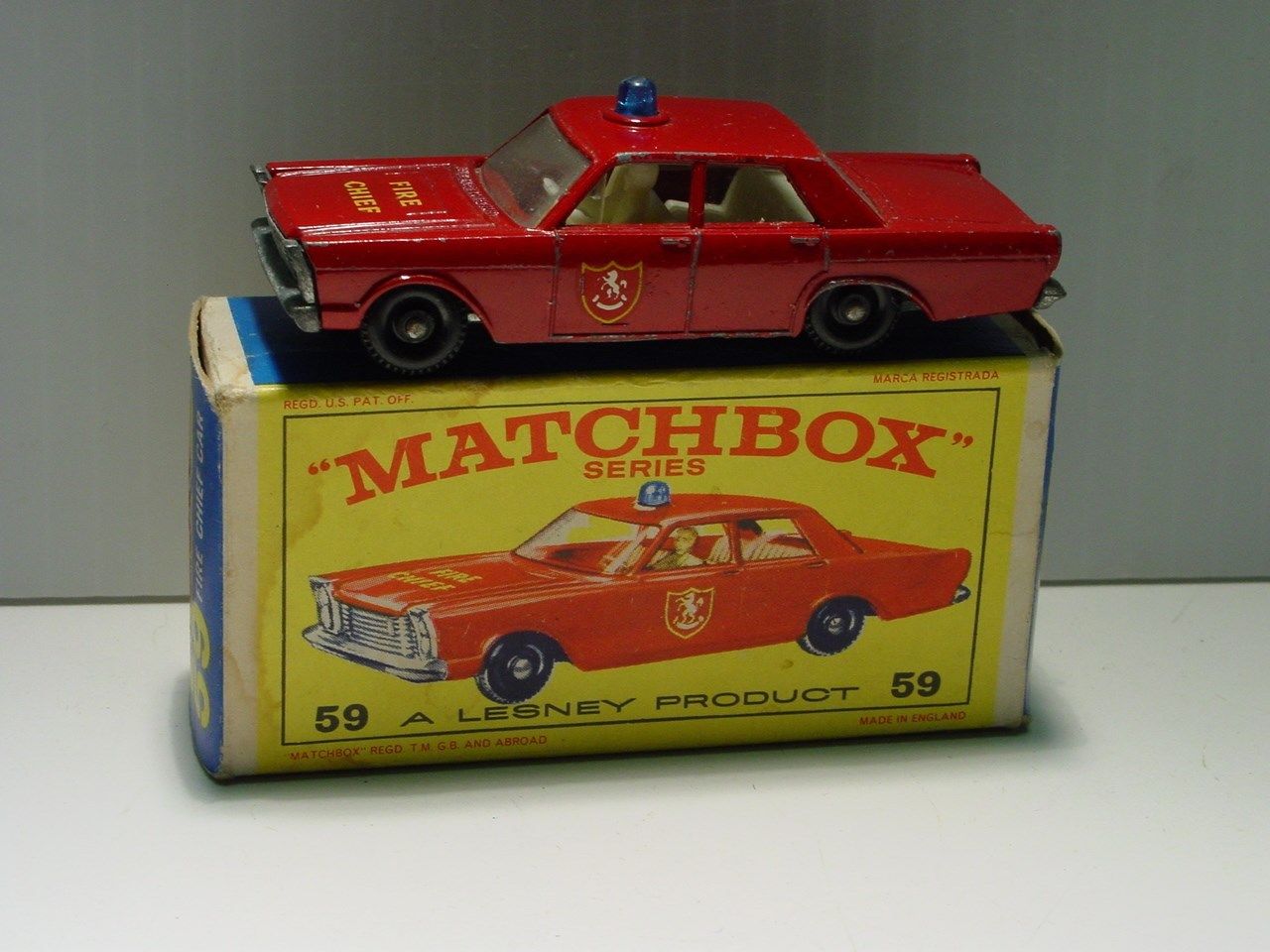matchbox 59 fire chief car