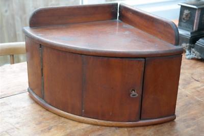 Antique Victorian Corner Cabinet Crude Medicine Cabinet Tea