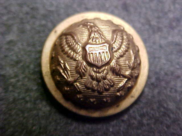 RARE OLD CIVIL WAR 5/8 BRASS EAGLE STAFF OFFICER UNIFORM BUTTON MARKED ...