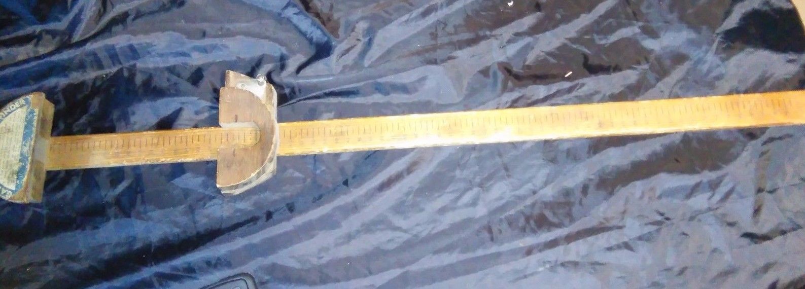 1920s Vintage Wooden Gates V Belt Length Finder COOL! Original Paper