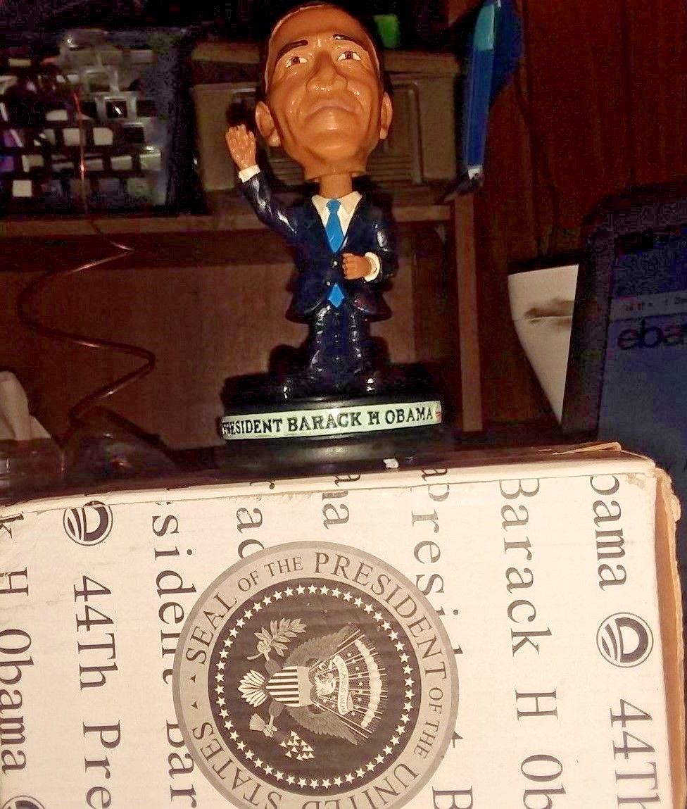 barack obama bobblehead bobbing head nodder rare campaign trail bobber