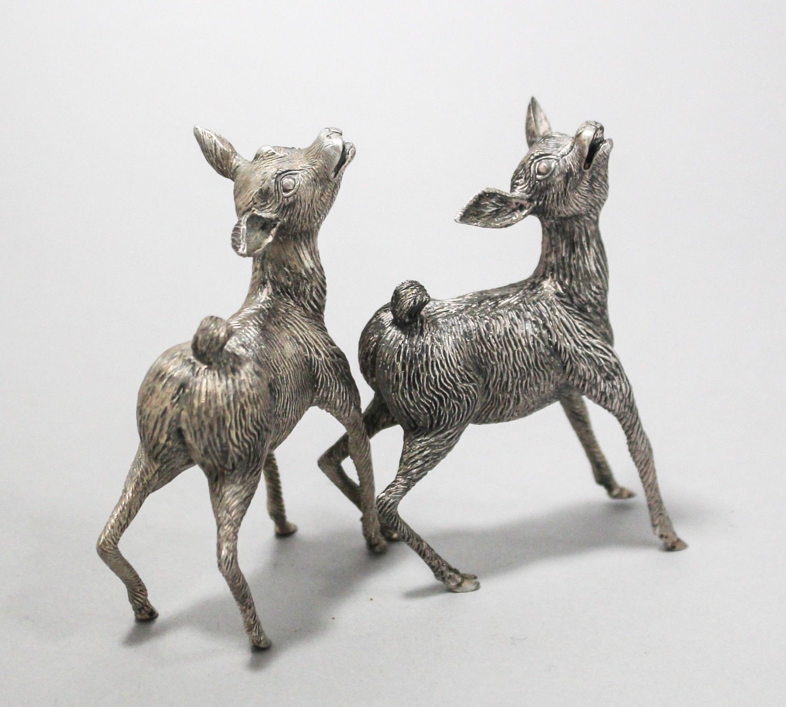 silver and enamel animal figurines