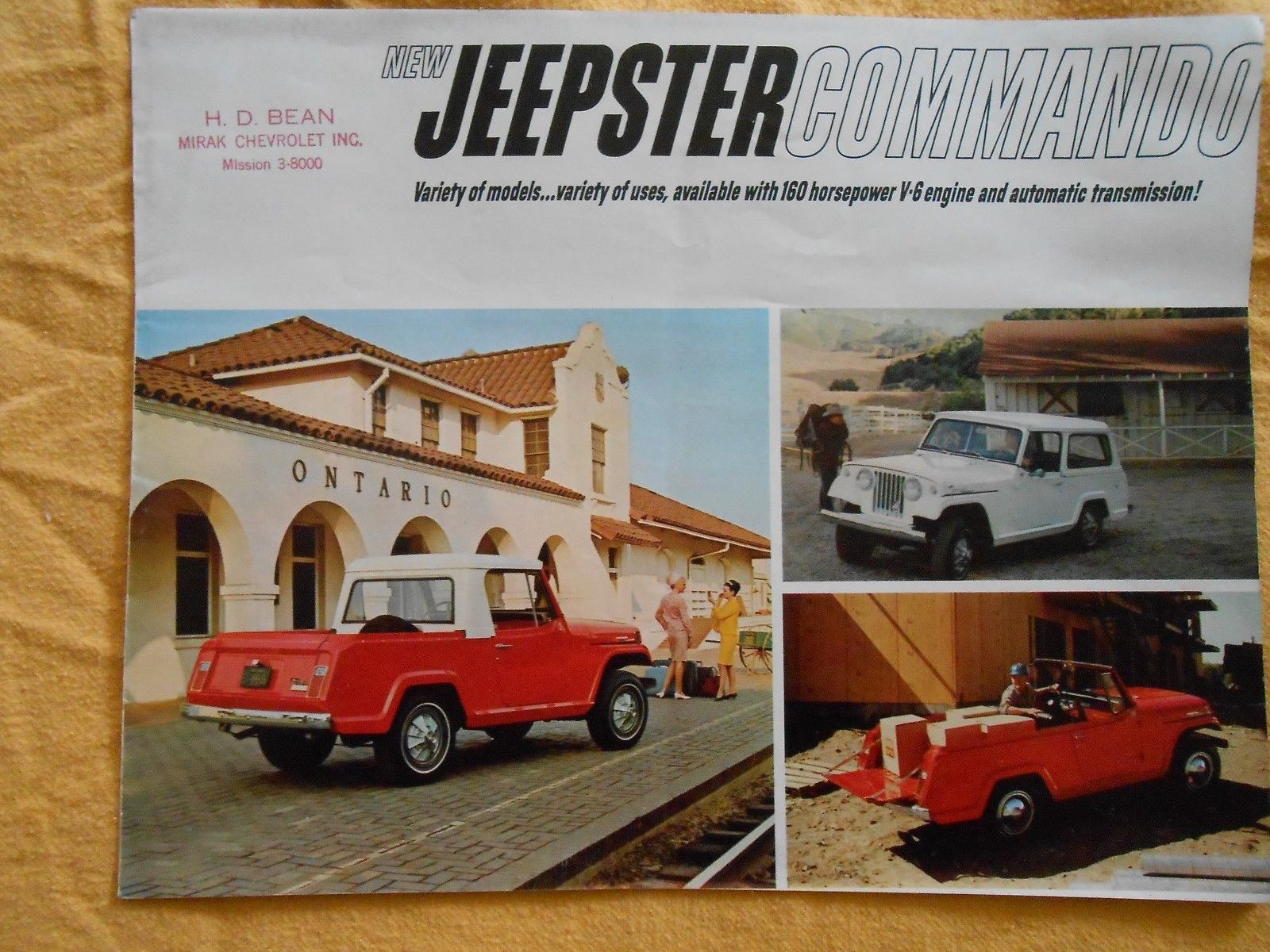The New Jeepster Commando Kaiser Willy''s Jeep Sales brochure book