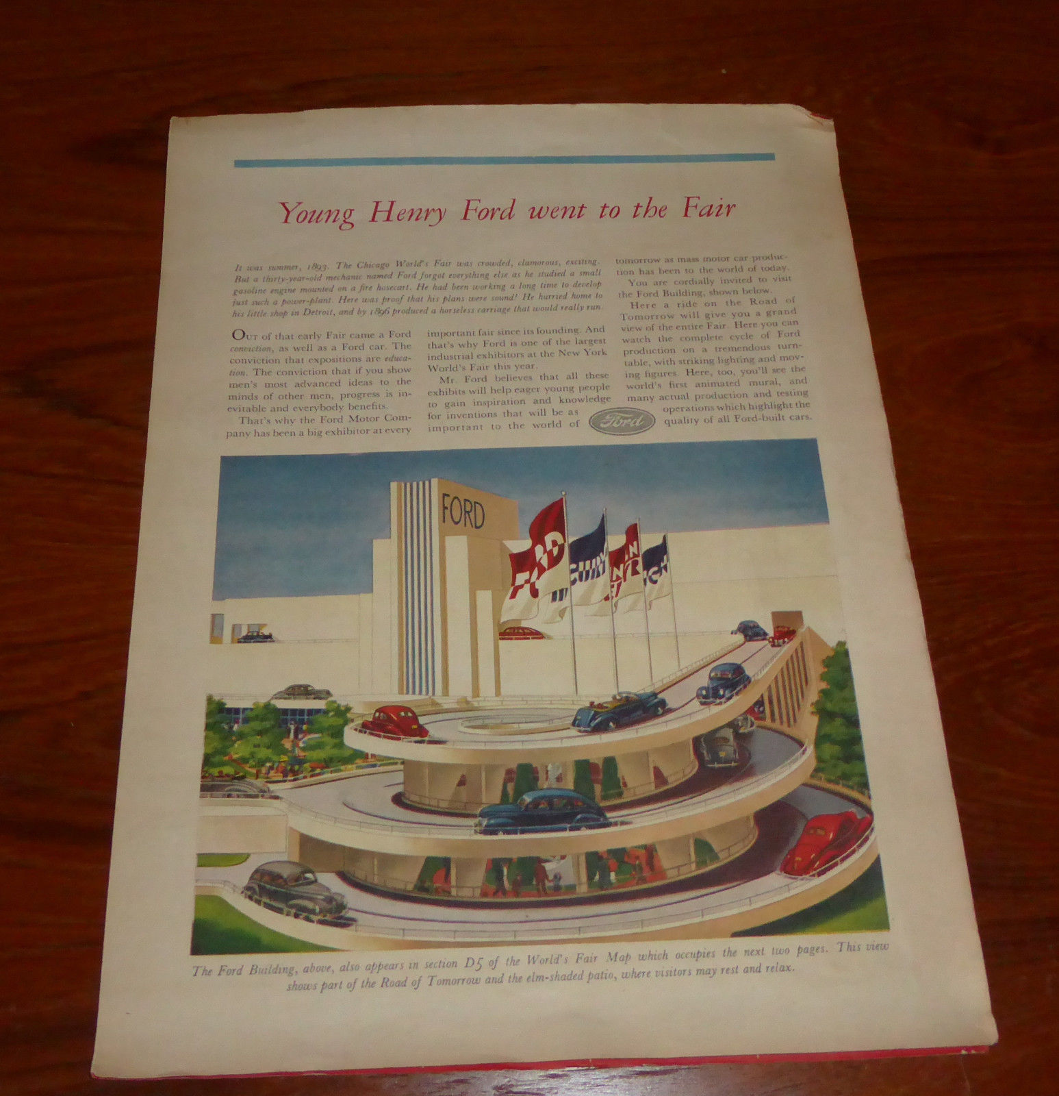 Vintage 1939 Worlds Fair Map from April 1939 New Yorker Magazine ...