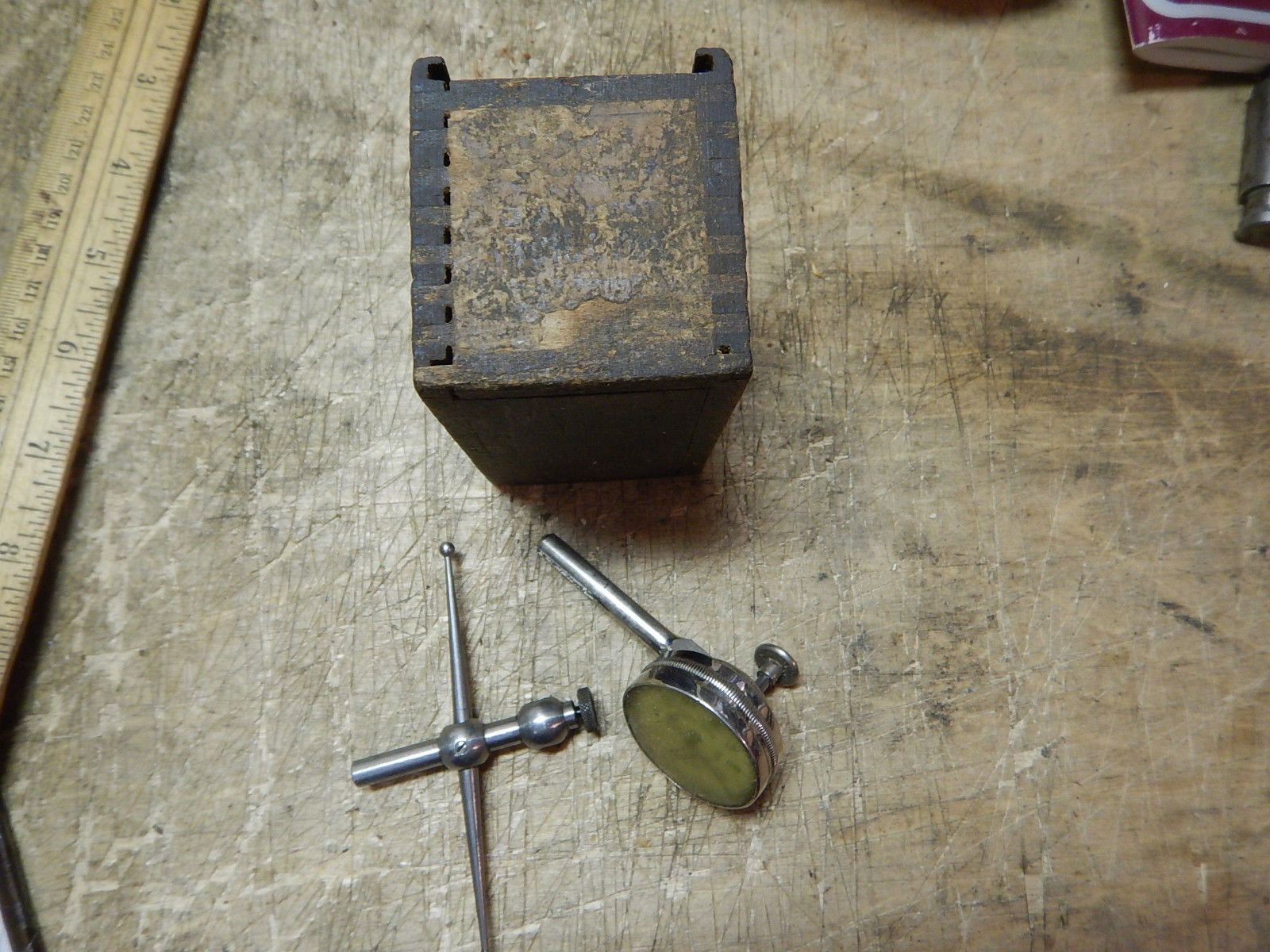 VITNAGE STARRETT DIAL TEST INDICATOR WITH HOLE ATTACHMENT MACHINIST