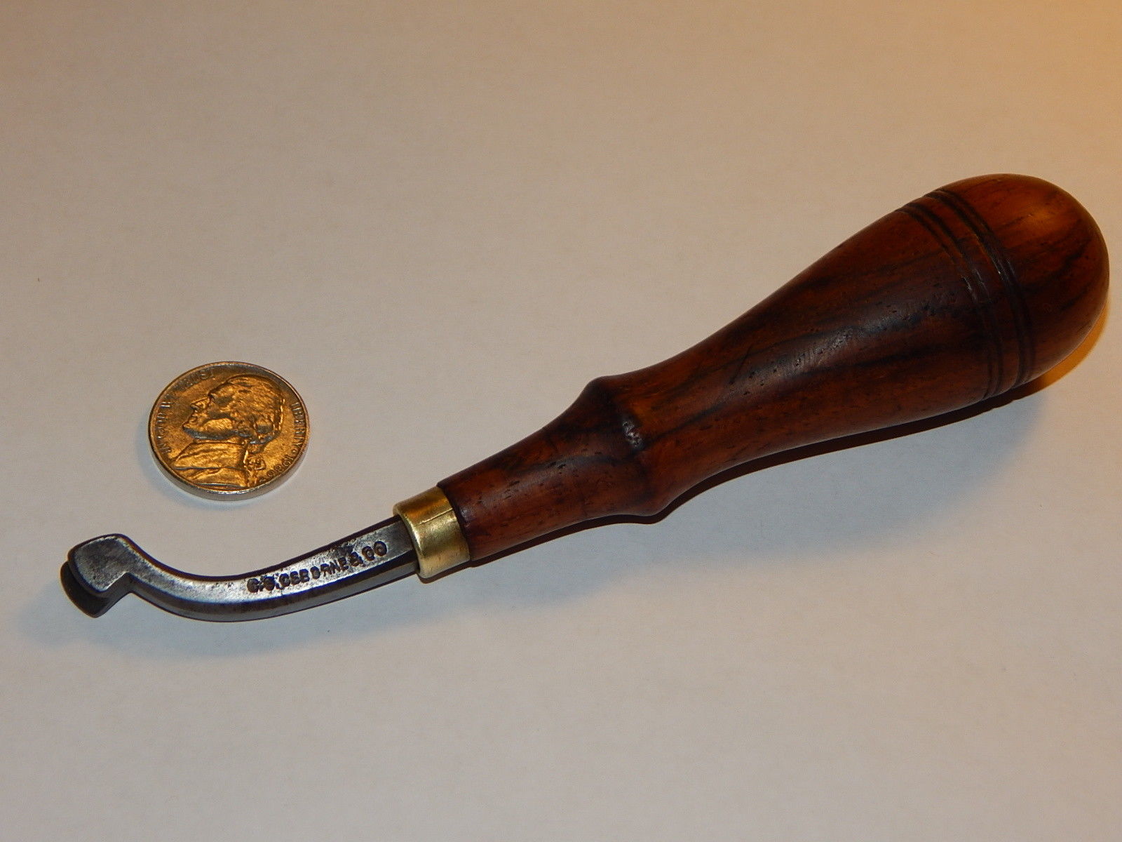 Leather tool, edger creaser, CS OSBORNE 4, ESTD 1826 trademark