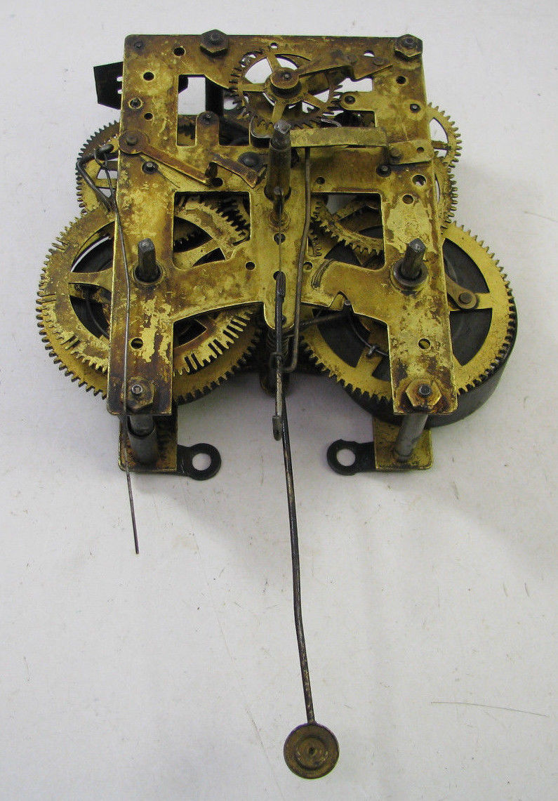 ANTIQUE NEW HAVEN PARLOR SHELF CLOCK MOVEMENT PARTS REPAIR Antique