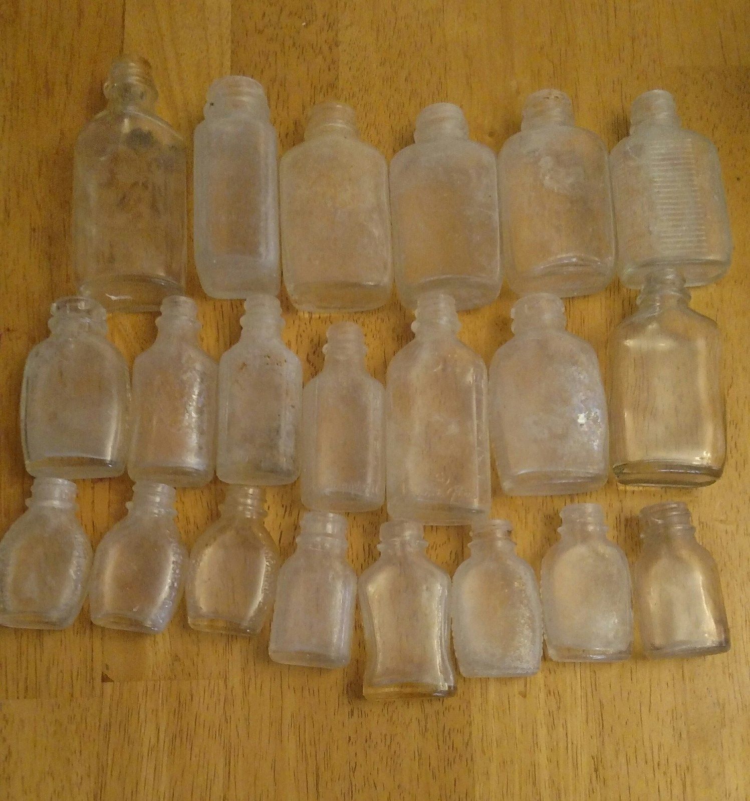 Vintage Medicine Bottles, Bayer, St. Joseph, etc 21 Med to Small