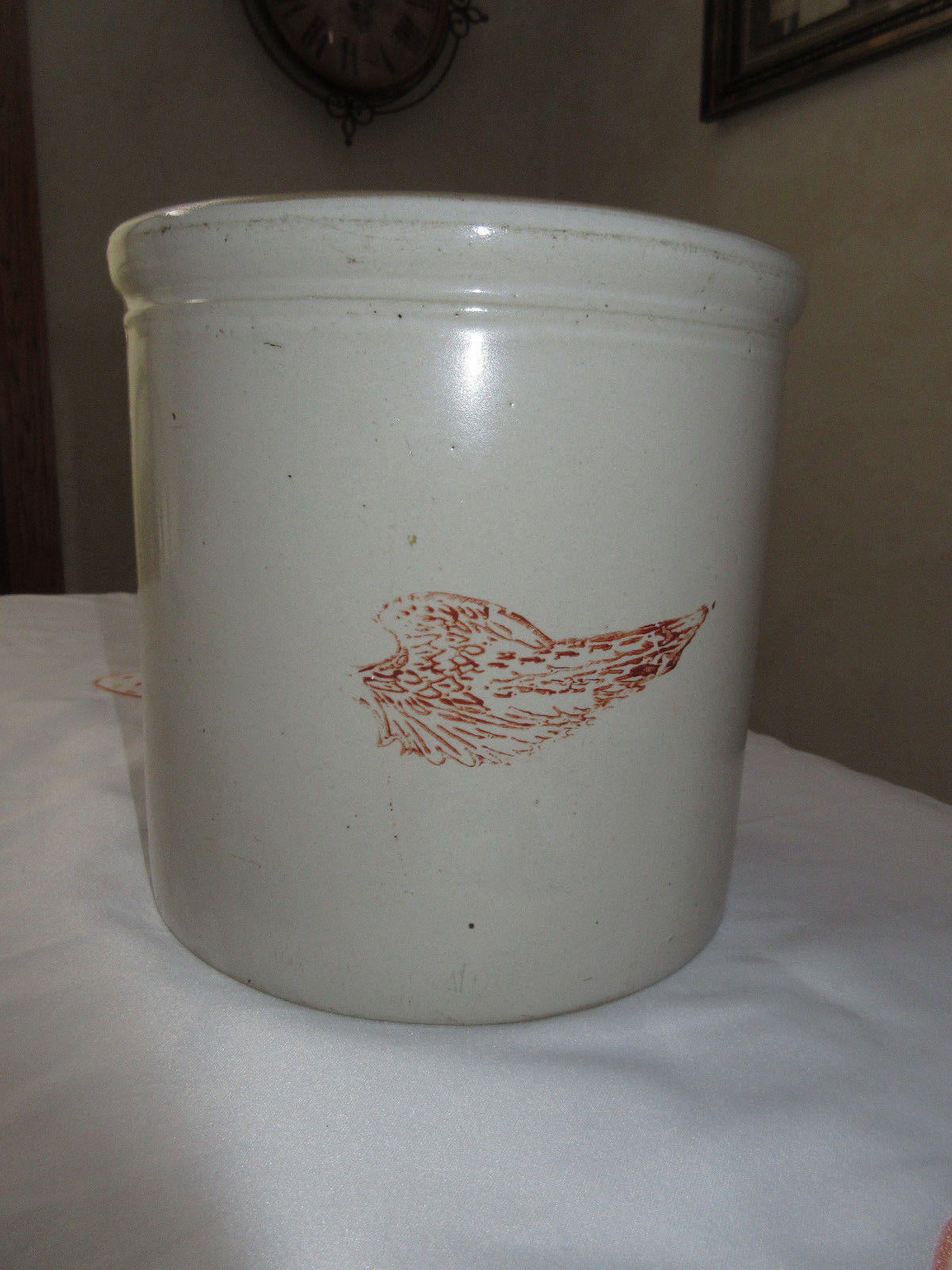 Red Wing Stoneware One Gallon Large Wing Crock Antique Price Guide