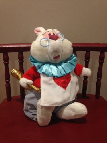white rabbit plush alice in wonderland