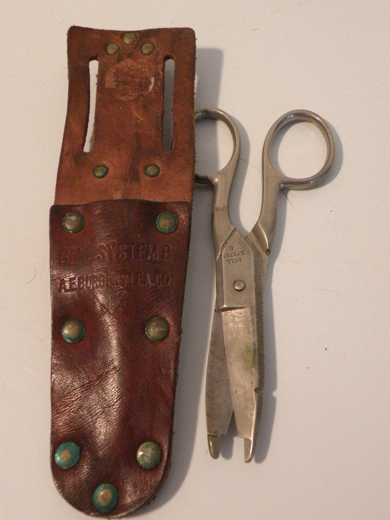 Vintage Wiss 5'''' Bell System Lineman ScissorsWire Stripper